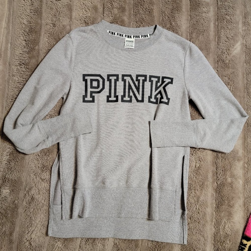 Victoria's Secret PINK Gray Side Cutout Sweater